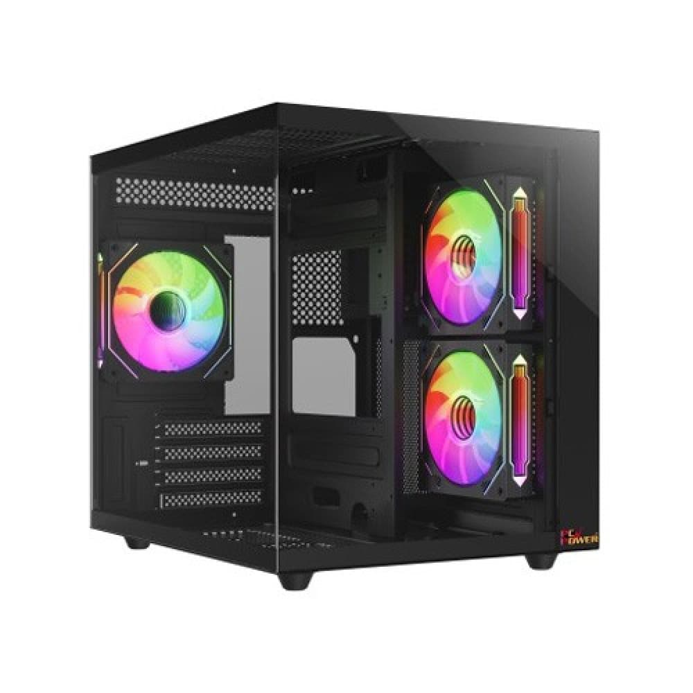 PC Power GS620 ICE CUBE MINI V2 Gaming Casing with 5 ARGB Fans